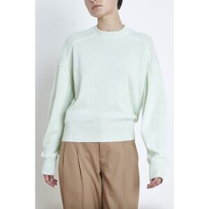Loulou Studio Pull Arutua light green seafoam 100% cashmere crew neck sweater M
